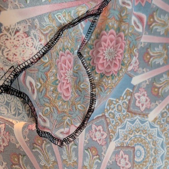 Sleeveless Black Maxi Dress with Multicolor Medallion Print - Picture 4 of 8